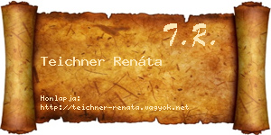 Teichner Renáta névjegykártya